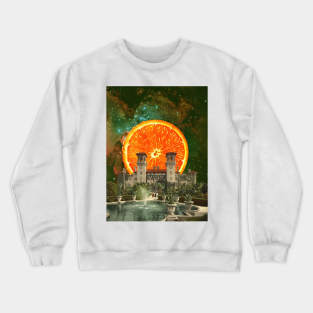 Hotel Orange - Surreal/Collage Art Crewneck Sweatshirt